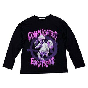 Adika COMPLICATED EMOTIONS Punk Angel Baby Long Sleeve Shirt Mens XS
